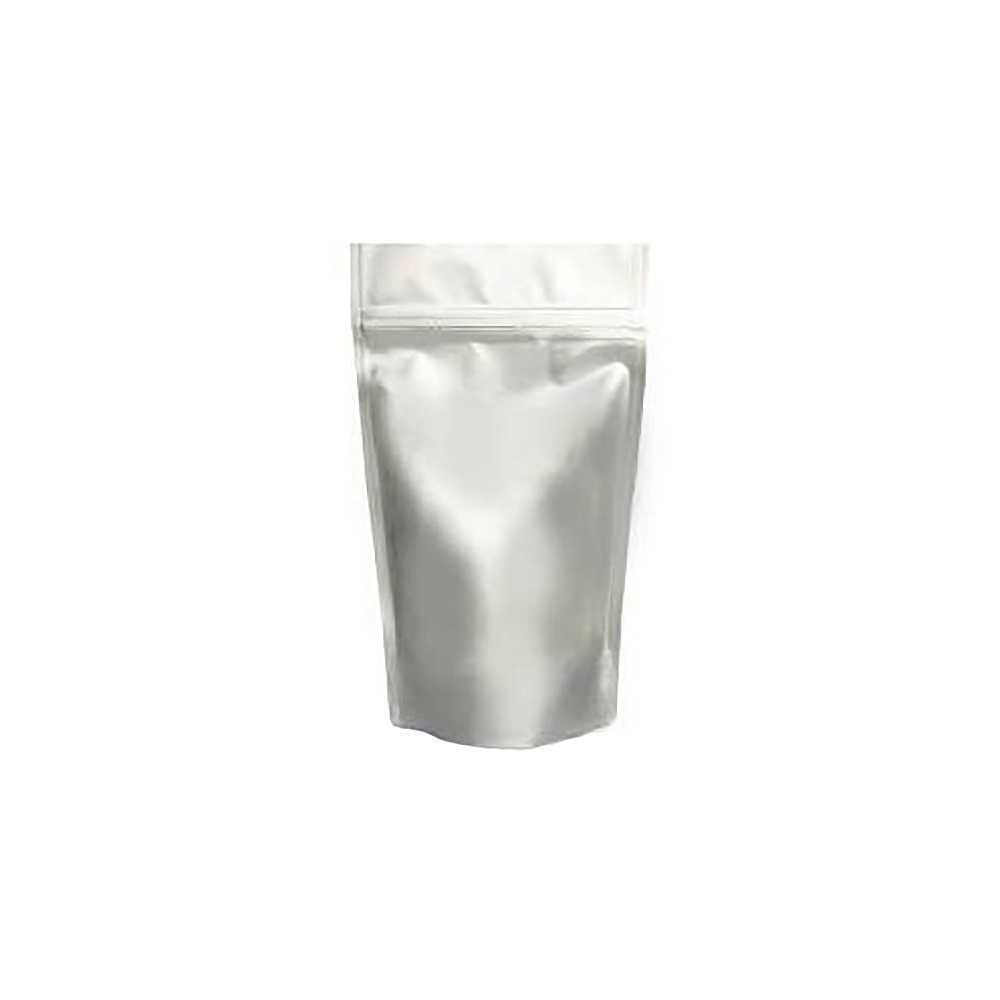 Pungă Doypack cu zip si valvă 250 g, argintiu