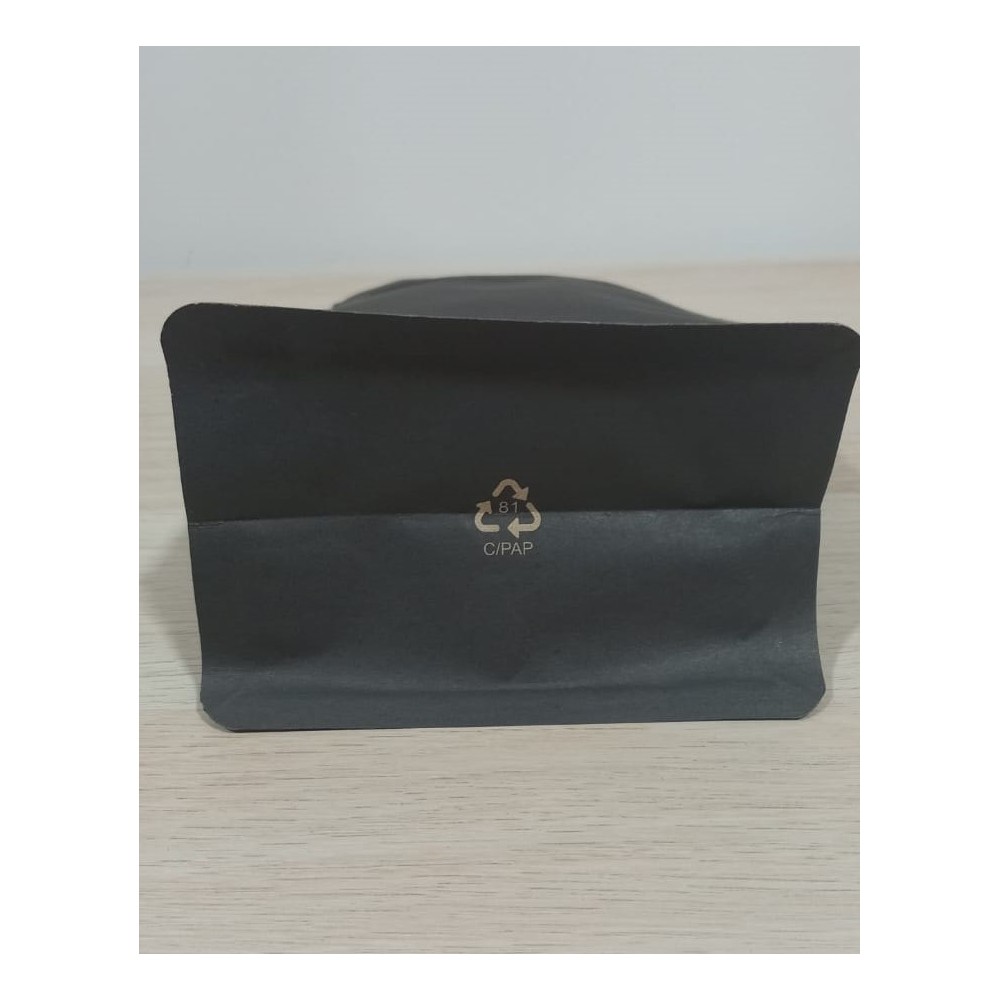 copy of Flat Bottom cu zip 250 g,  negru mat