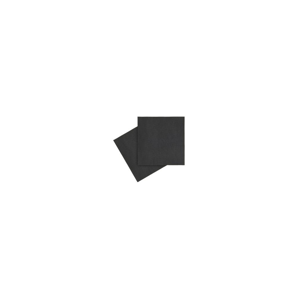 Servetele negre patrate 33 cm - 250 buc/set
