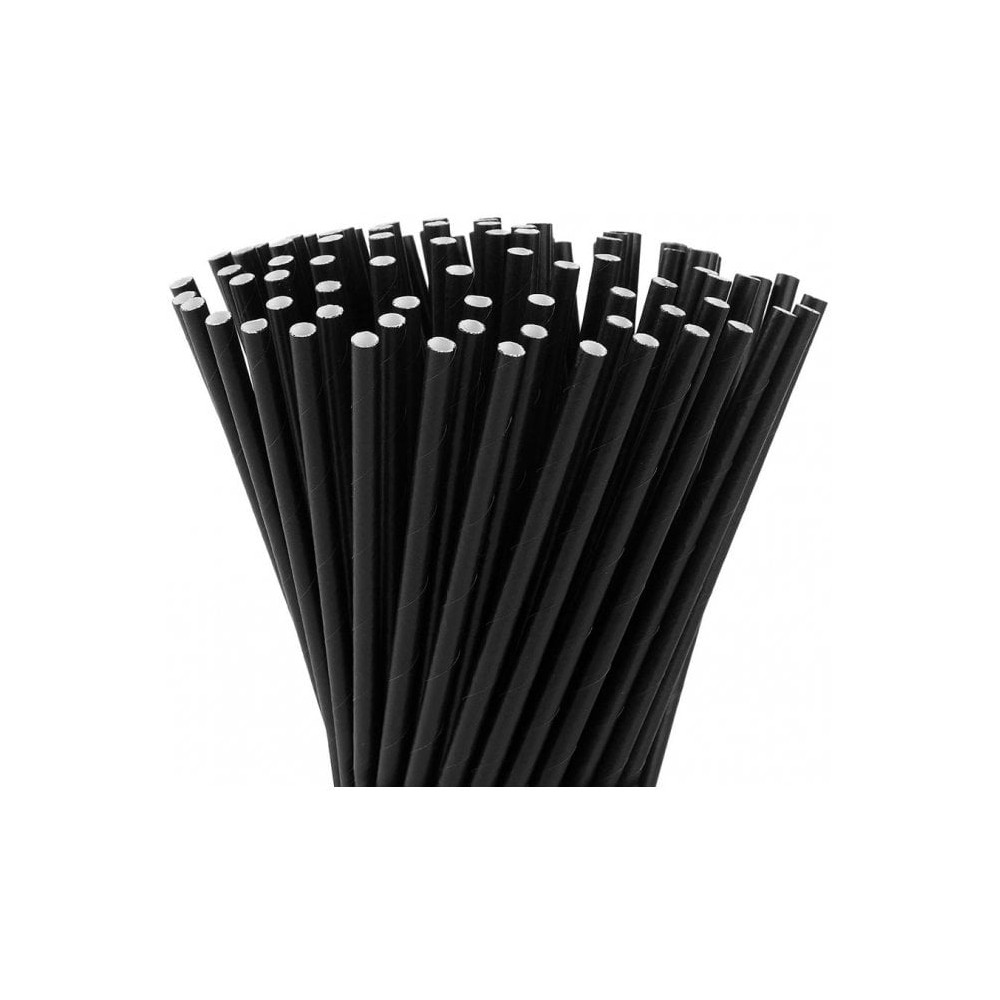Paie BIO din hartie, negre  - 500 buc/set