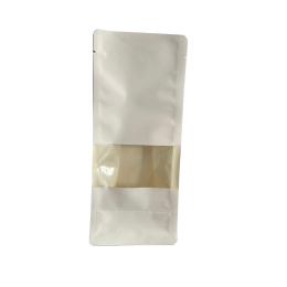 copy of Flat Bottom cu zip 500 g, alb mat