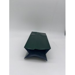 Pungă cu pliu lateral 250 g, verde metalizat