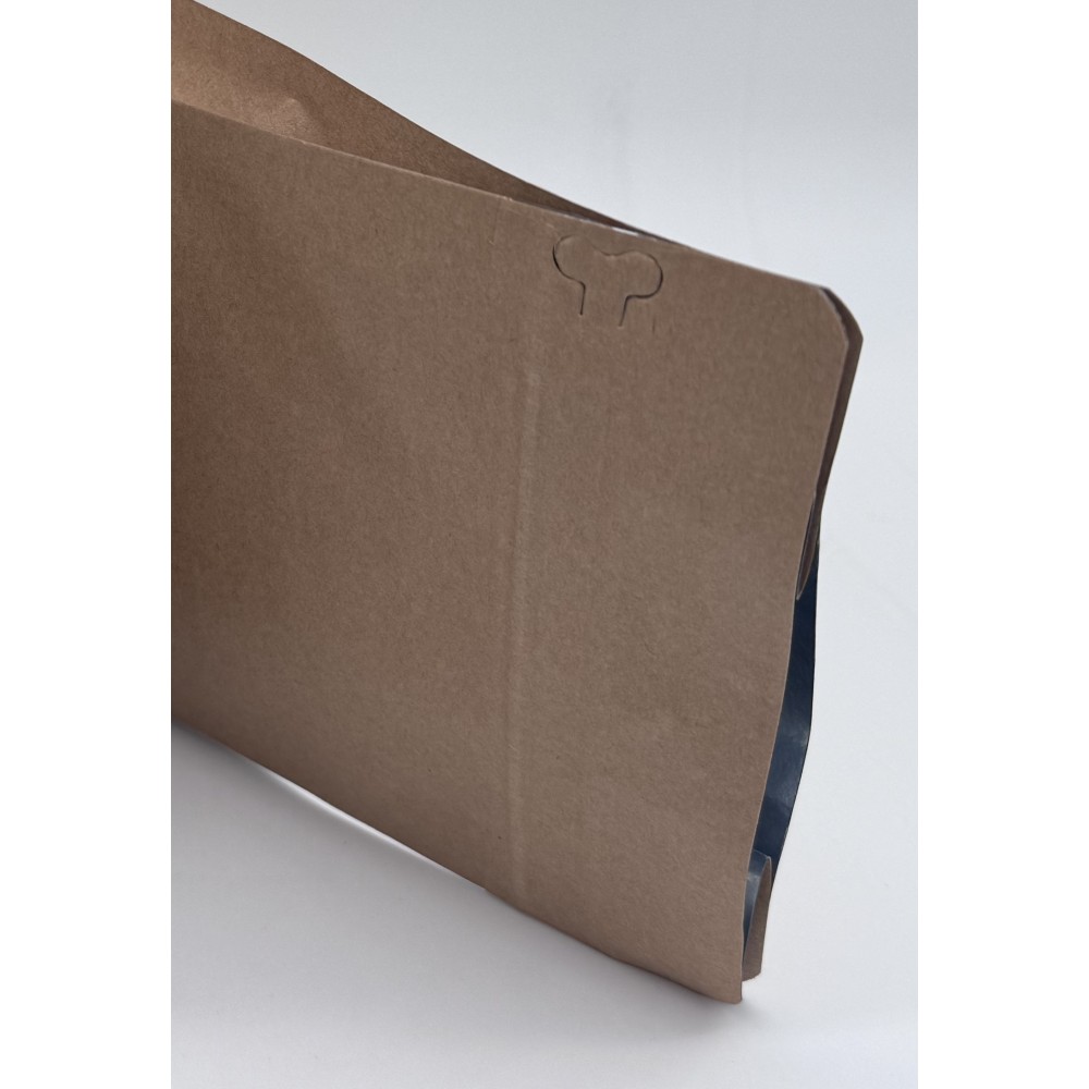Flat Bottom cu zip 500 g, culoare Nature