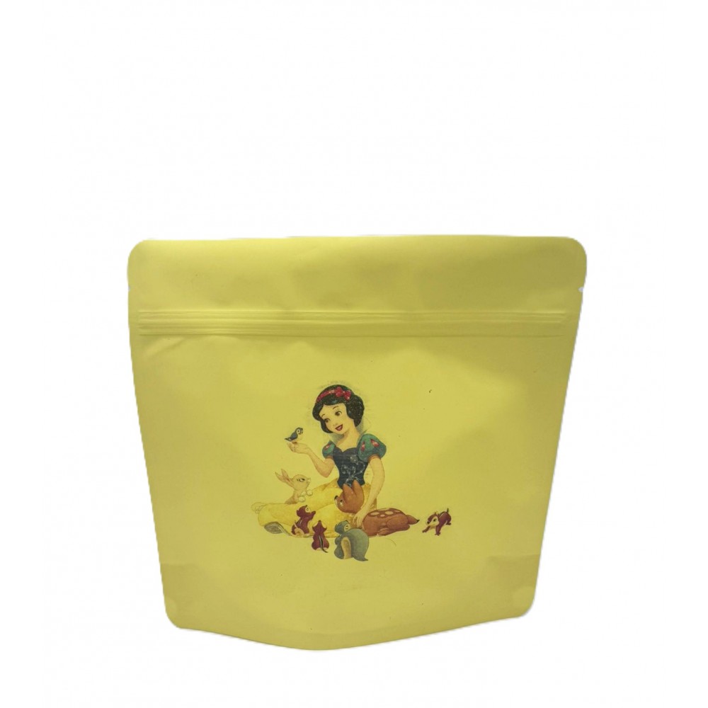Pungă Doypack cu zip 250 g, Galben soft touch