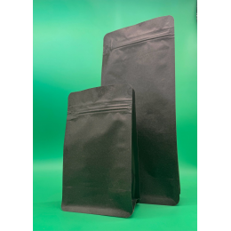 copy of Flat Bottom cu zip 250 g,  negru mat