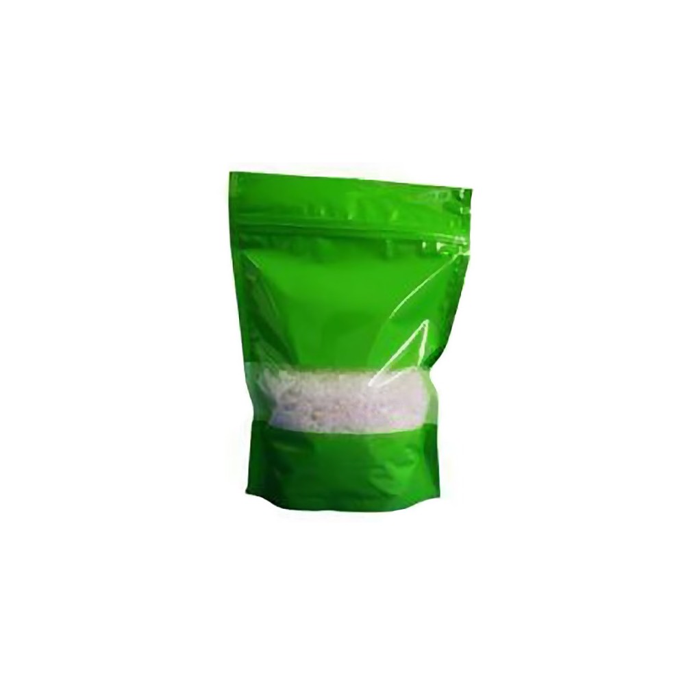 Pungă Doypack cu zip și fereastră 250 g, verde